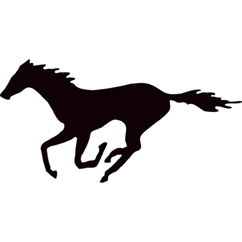 Avisa, Adesivo Galloping Horse, Nero, 22x10.5 cm, 1 pezzo