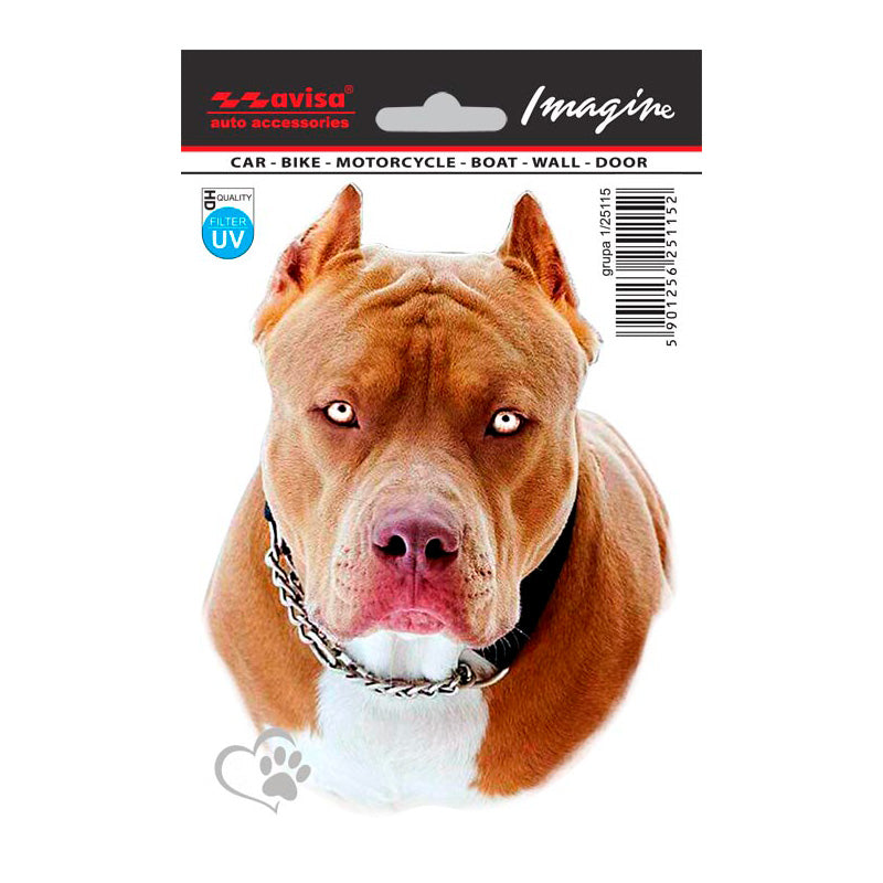 Avisa, Samolepky, Auto Tattoo Pit Bull, 11x14,5 cm