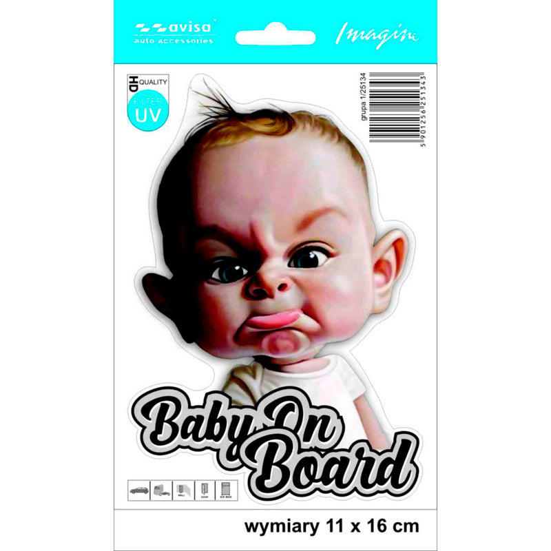 Avisa Auto Tattoo Sticker Baby On Board - 11x16cm