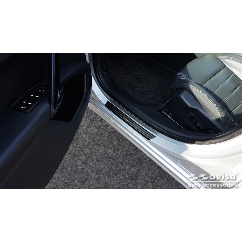 Avisa, Trinbeskyttere, Sort, Rustfritstål, passer til Peugeot 508 Sedan & SW 2011-2014 & FL 2014-2018 - 'Special Edition' - 4-dele