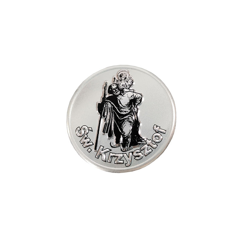 Avisa Aluminum Emblem/Logo - St.Christopher / Šw. Krzysztof (PL) - Ø4,7cm