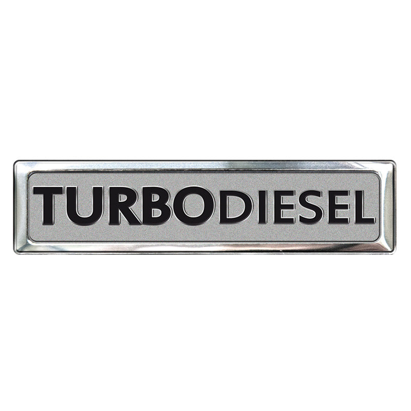 Avisa Aluminum Emblem/Logo - TURBO DIESEL - 7x1,7cm