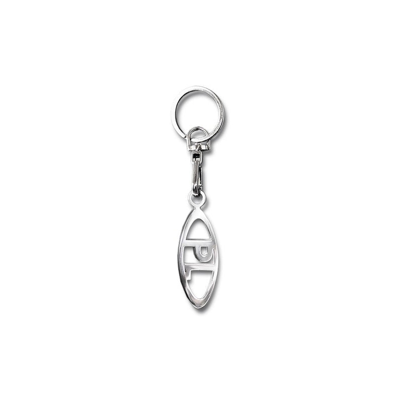 Avisa, Portachiavi, Inox con 'PL' in Ellisse, Argento