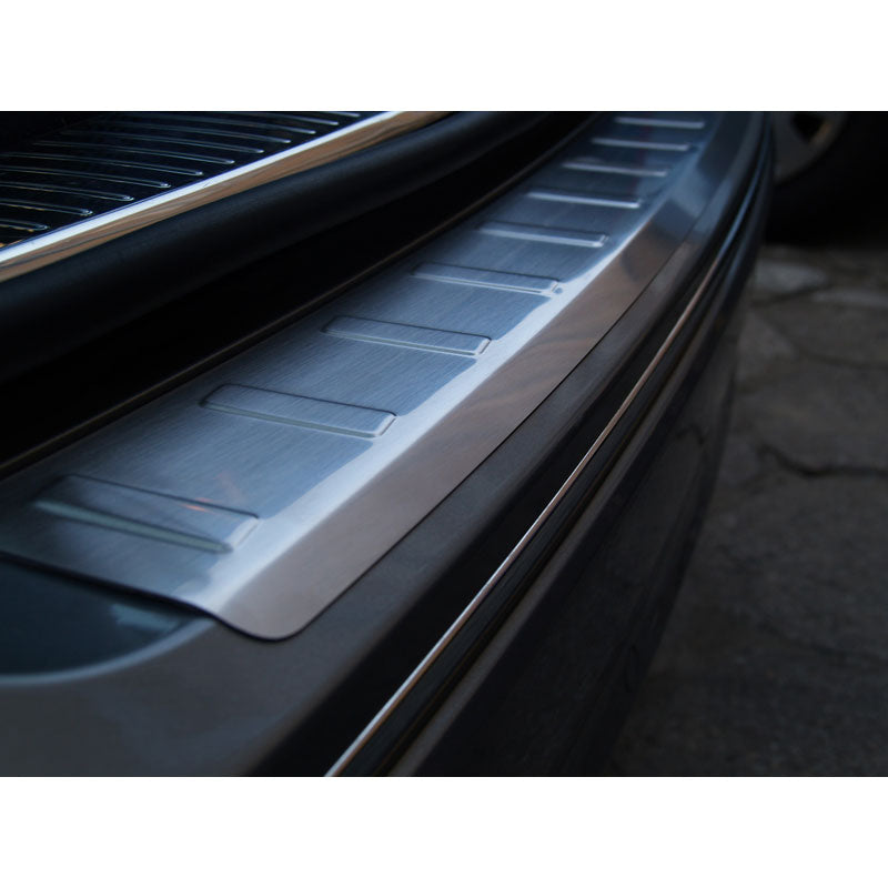 Avisa, Edelstahl Heckstoßstangenschutz passend für Seat Altea XL 2006- Ribs, Silber