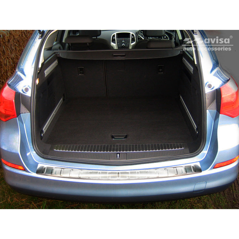 Avisa, Bagkofangerbeskytter, Rustfritstål, passer til Opel Astra J Sportstourer Facelift 2012-2015 'Ribs'