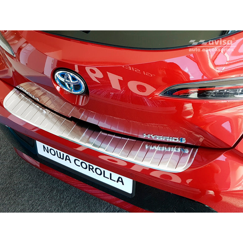 Avisa, Bagkofangerbeskytter, Rustfritstål, passer til Toyota Corolla XII HB 2019- (incl. GR-Sport) 'Ribs'