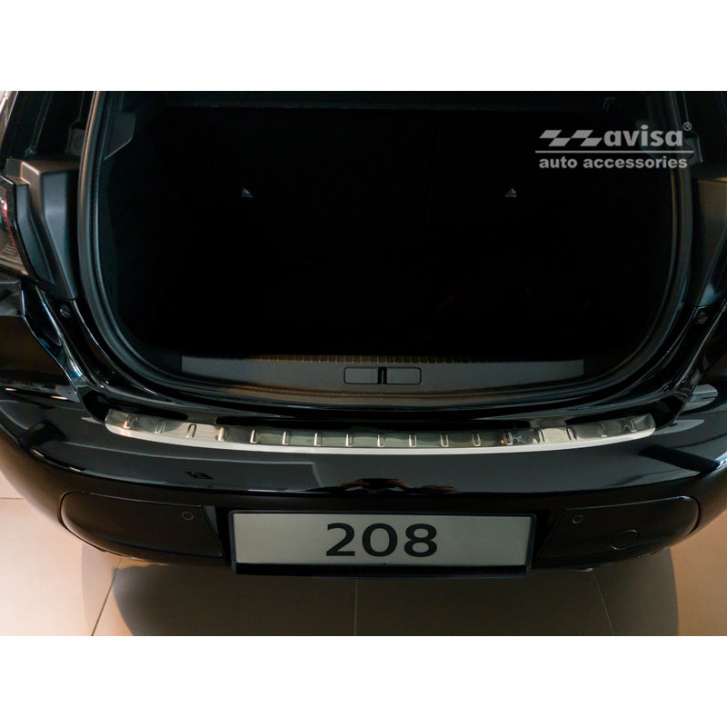 Avisa, Bagkofangerbeskytter, Rustfritstål, passer til Peugeot 208 II HB 5-døre 2019-2023 & FL 2023- 'Ribs'