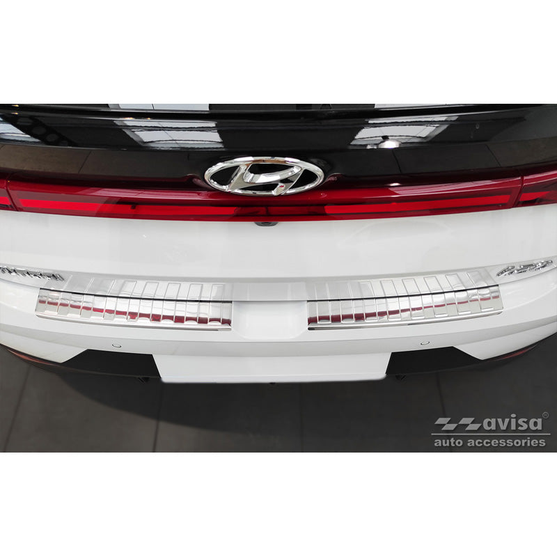 Avisa, Bagkofangerbeskytter, Rustfritstål, passer til Hyundai i20 III 5 døre 2020- 'Ribs' (2-dele)