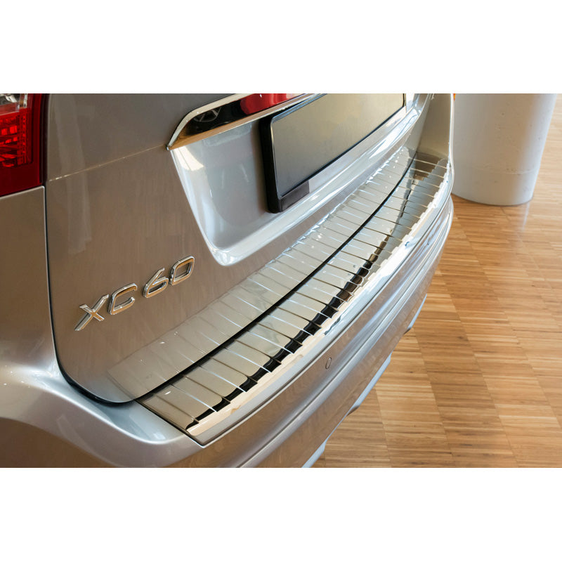 Avisa, Chrom Edelstahl Heckstoßstangenschutz passend für Volvo XC60 2013-2016 Ribs