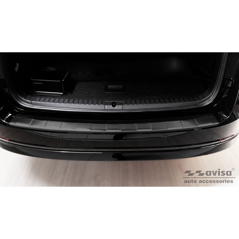 Avisa, Bagkofangerbeskytter, Sort, Rustfritstål, passer til Skoda Octavia IV Kombi 2020-2024 & FL 2024- (incl. RS, excl. Scout) 'Ribs'