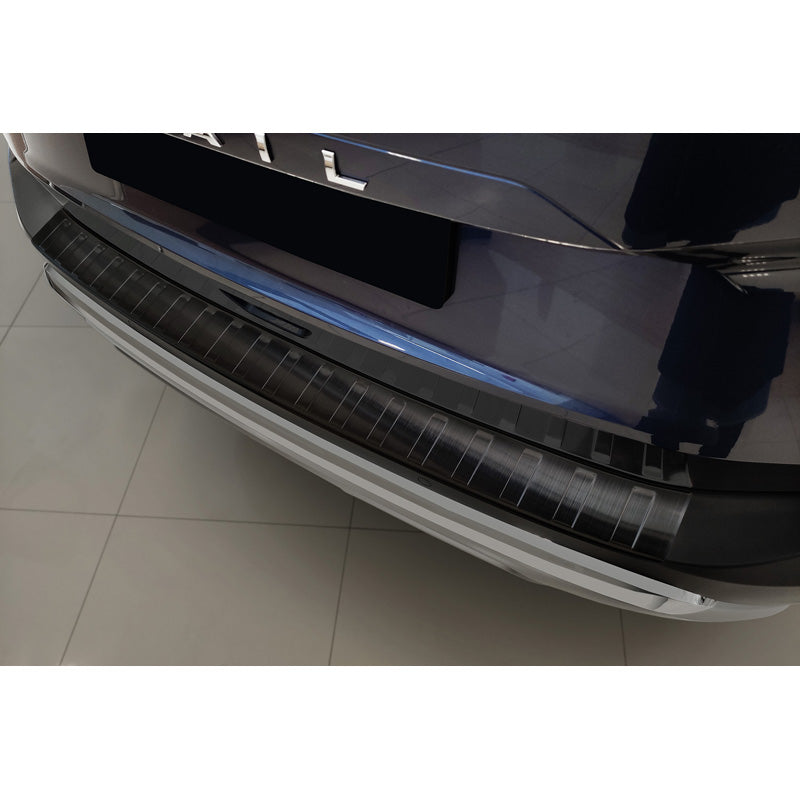 Avisa, Schwarz Edelstahl Heckstoßstangenschutz passend für Nissan X-Trail IV (T33) 2021- Ribs