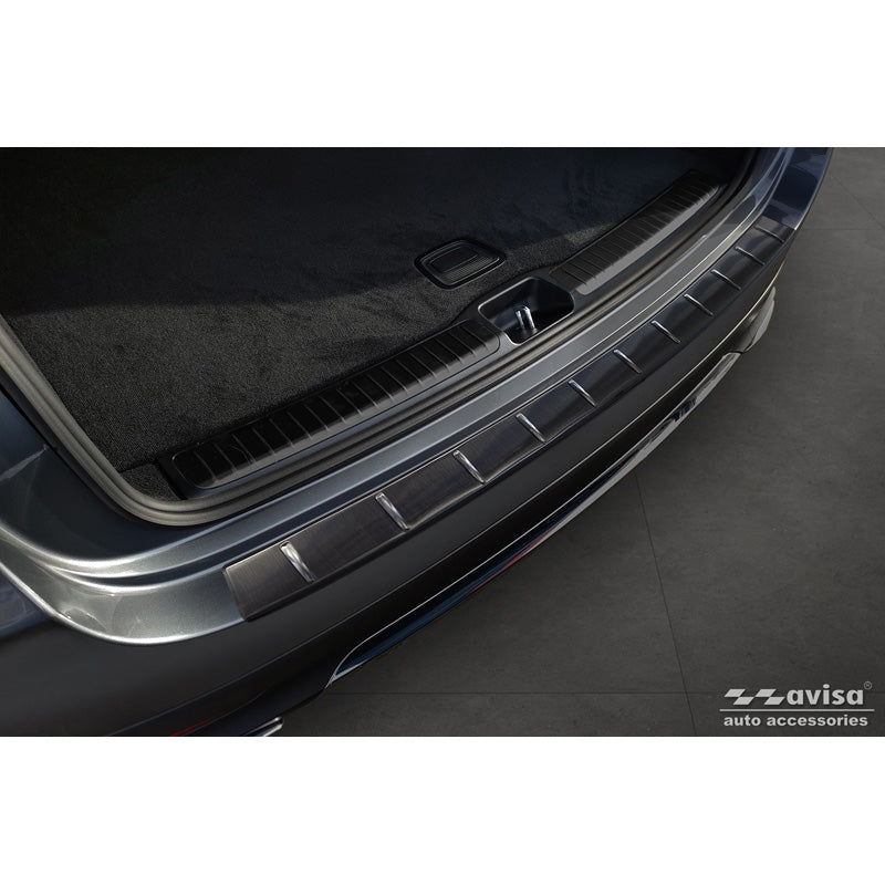 Avisa, Bagkofangerbeskytter, Sort, Rustfritstål, passer til Mercedes GLE II (W167) Facelift excl. AMG 2023- 'Ribs'