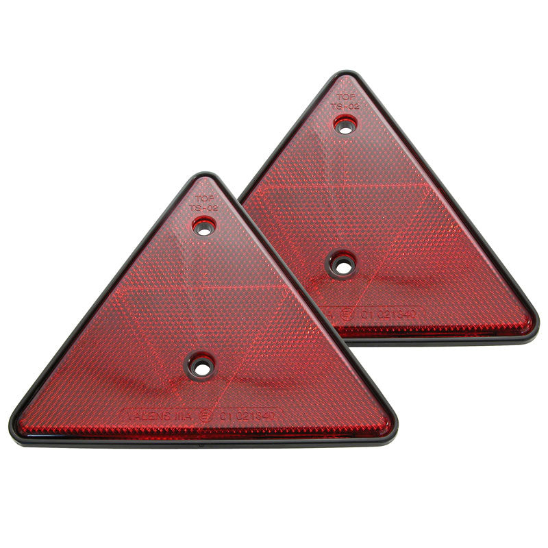 Carpoint, Riflettori Triangolari per Rimorchio, Plastica, 2 pezzi