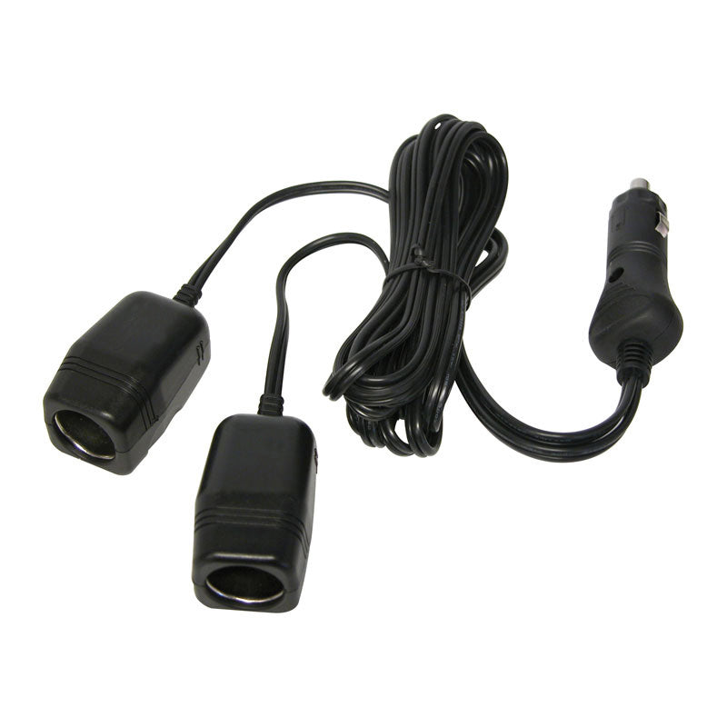 Carpoint, Presa accendisigari doppia, Cavo 2m, 12V 8A
