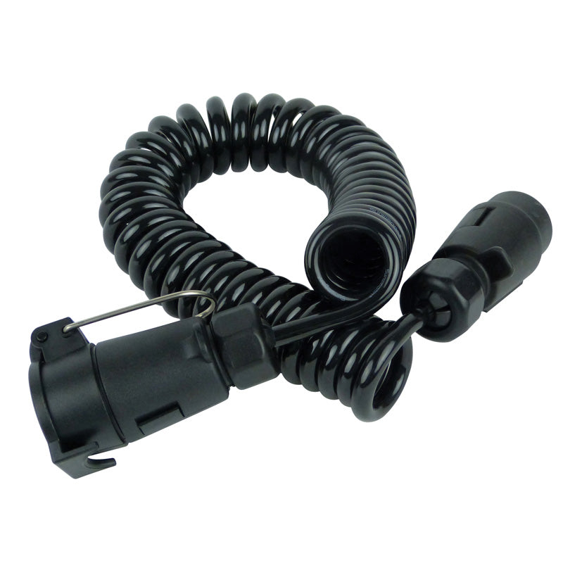 Carpoint Extension Cable for Trailer Spiral 7-pin - Plug/Socket