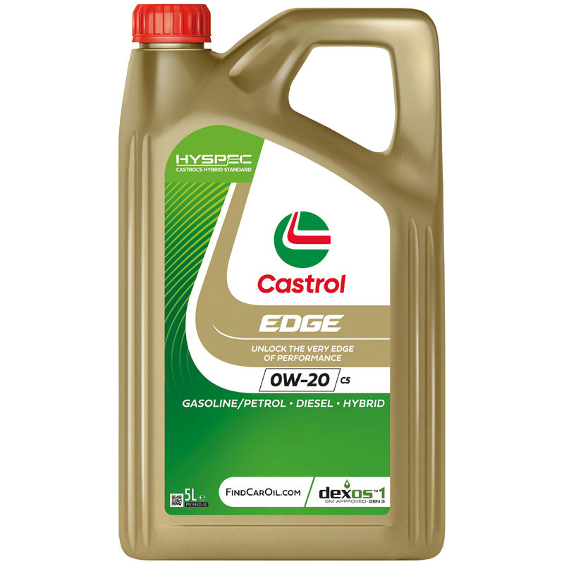 Castrol, Olio, Edge 0W-20 C5, 5 litri, adatto per veicoli a benzina e diesel