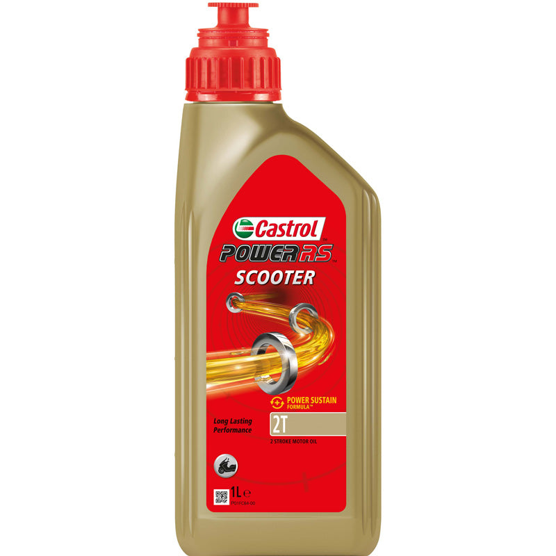 Castrol, Olio, Power RS Scooter 2T, 1 litro, compatibile con scooter 2 tempi (2003-)
