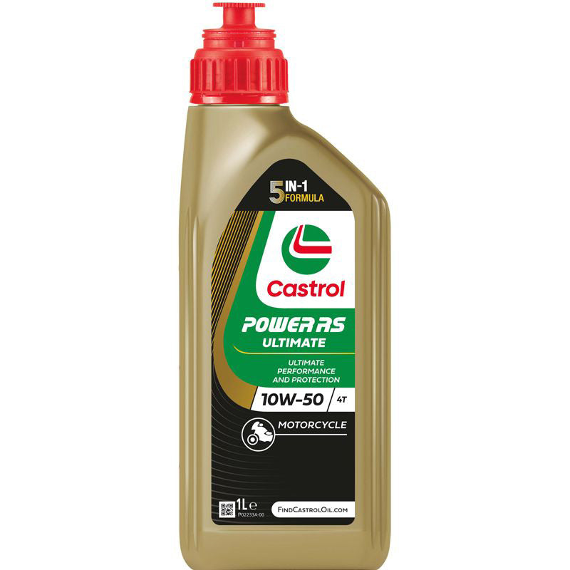 Castrol, Oliwa, Power RS Ultimate 4T 10W-50, 1 L, pasuje do silników czterosuwowych
