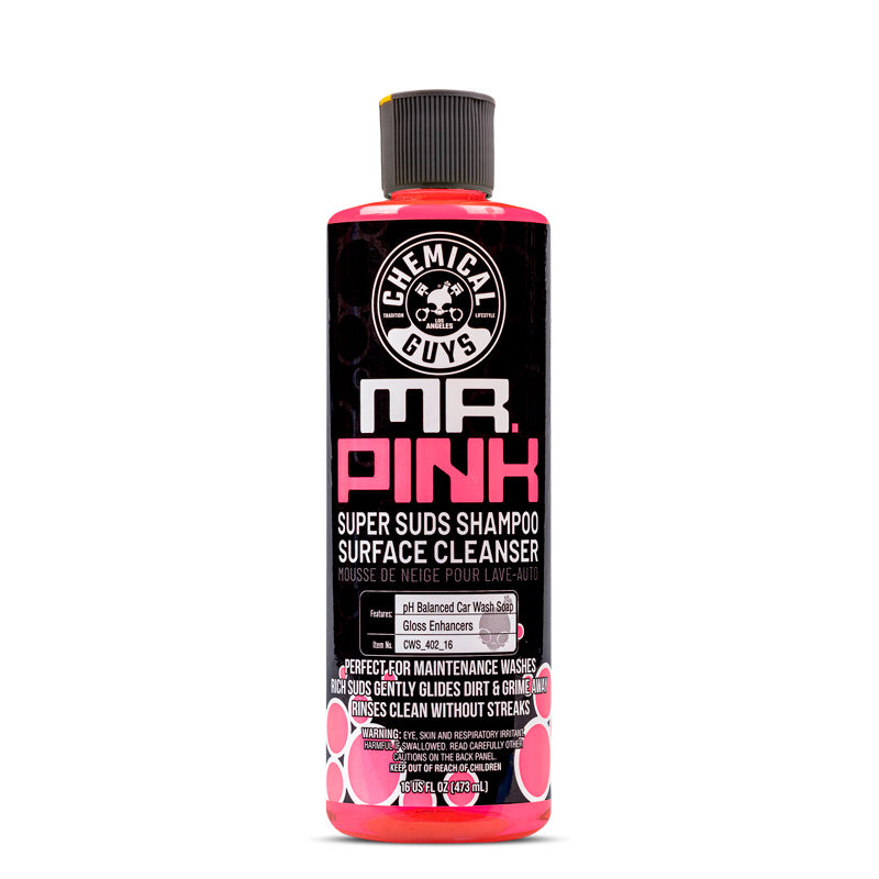 Chemical Guys Mr. Pink Shampooing super moussant et savon de nettoyage supérieur pour surfaces (473ml)