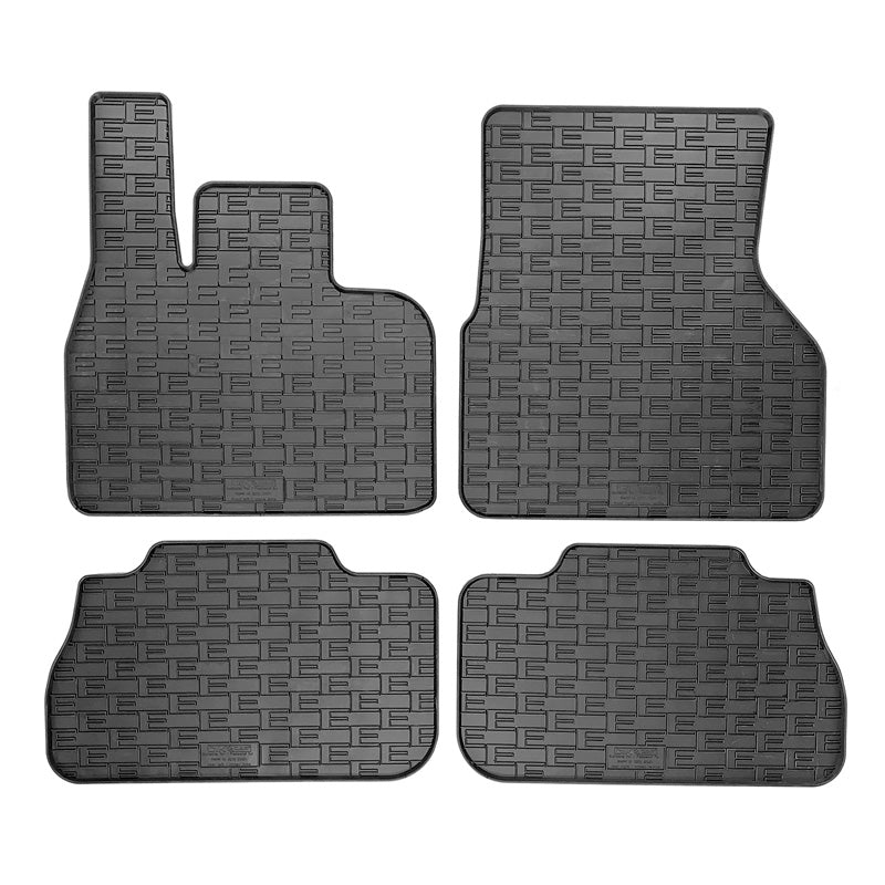 CIKCAR Rubber car mats set suitable for BMW iX (I20) 2021- (4-pieces + fixing system)