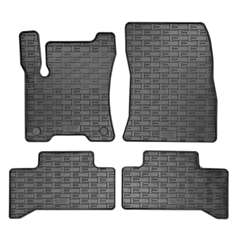 CIKCAR Rubber car mats set suitable for Mercedes EQA (H243) 2021- (4-pieces + fixing system)