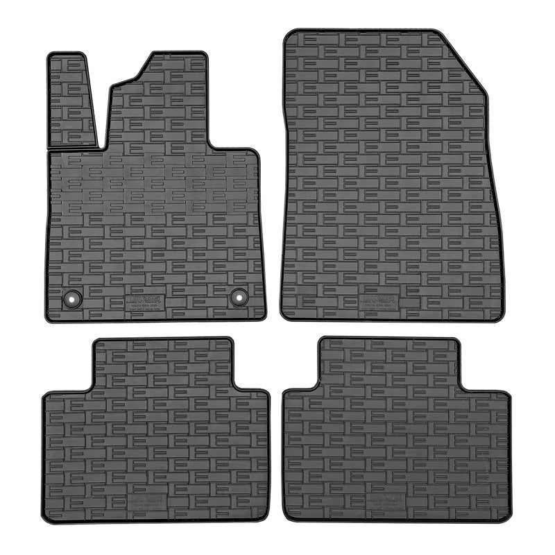 CIKCAR Rubber car mats set suitable for Volvo EX30 2023- (4-pieces + fixing system)
