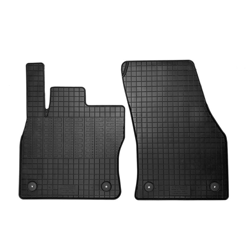 CIKCAR Rubber car mats set suitable for Volkswagen Caddy V Box 2020- (2-pieces + fixing system)