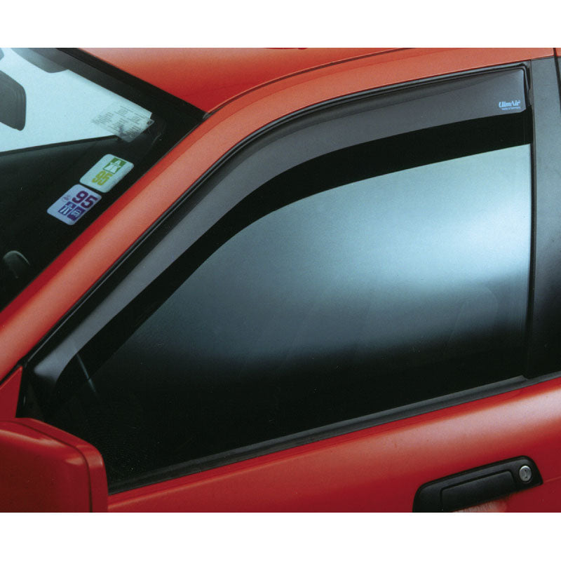 ClimAir, Vindafvisere, Røgfarvet, til fordøre, 2 stk., passer til Mitsubishi Colt 5 døre (2004-2009)