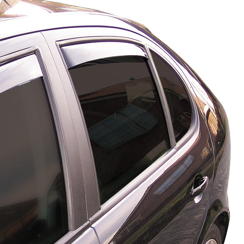 ClimAir, Windabweiser Master Schwarz (Hinten) passend für Skoda Superb III Limousine 2015-2023, Plastik
