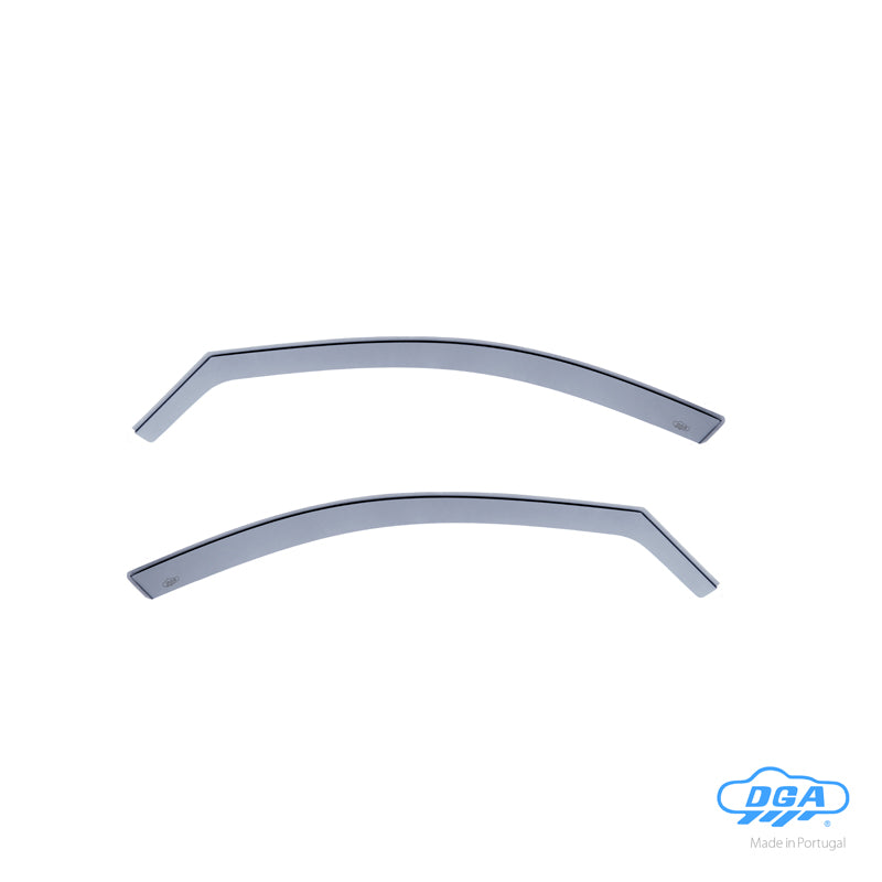 DGA, Vindafvisere, Røgfarvet, 2 stk., til fordøre, passer til BMW 5-Serie F10/F11 Sedan/Touring (2010-2016)
