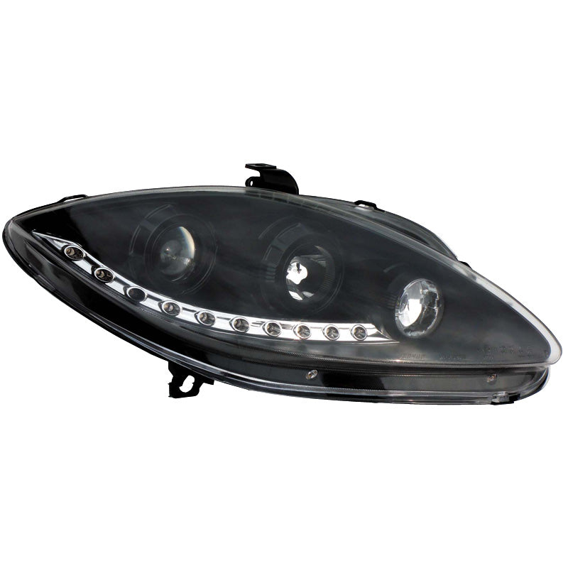 Forlygter, DRL-Look passer til Seat Leon/Altea/Toledo 2005-2009 - sort