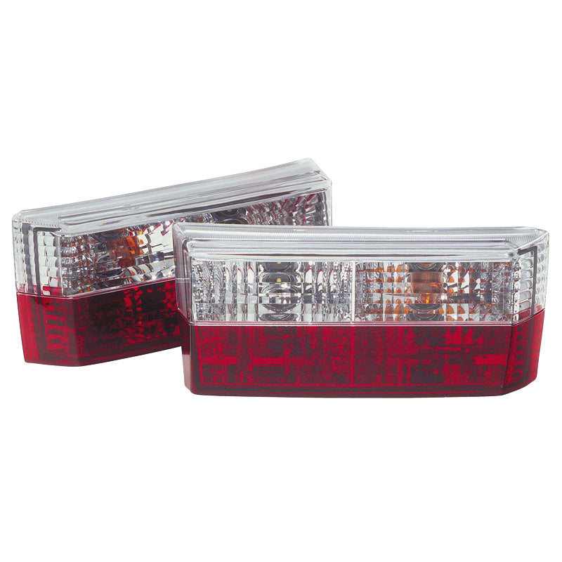 Baglygter, passer til Volkswagen Golf I 1975-1980 + Convertible - Red/Clear