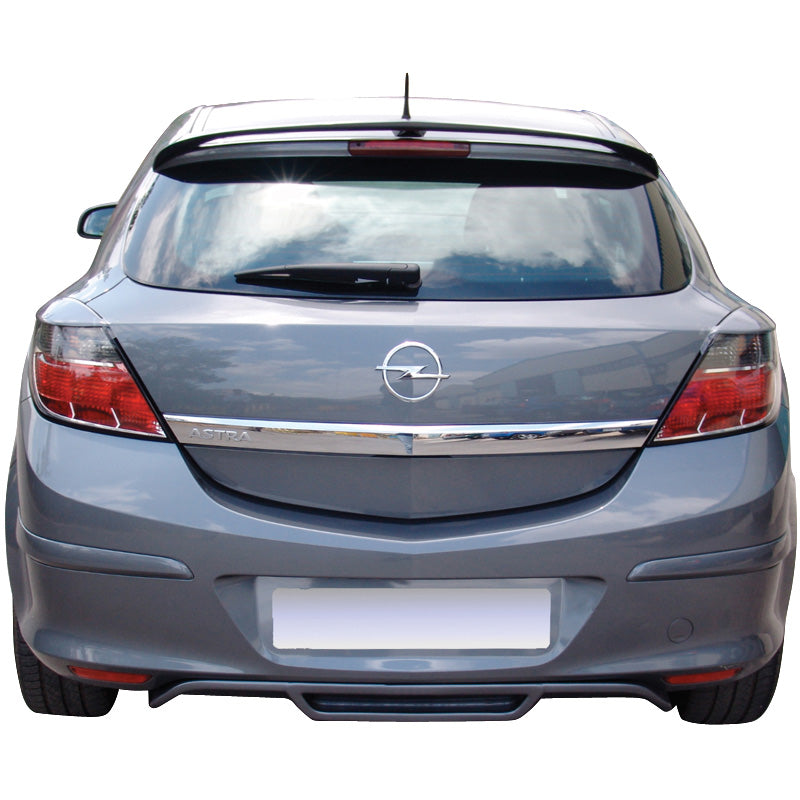 Motordrome, Rear bumper skirt (Diffusor), passer til Opel Astra H GTC 3-doors 2005-2009 (ABS)