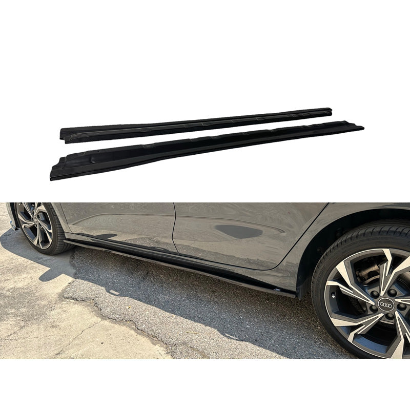 Motordrome, Sideskørter, passer til Audi A3 (8Y) 2020- (ABS Glossy black)