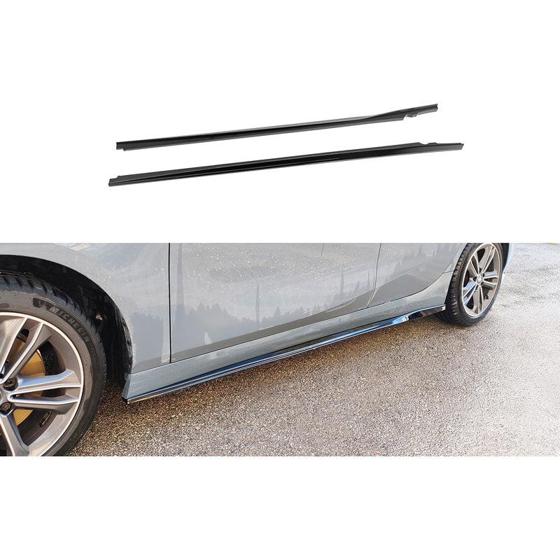Motordrome, Sideskørter, Blank sort, passer til BMW 1-Series (F40) excl. M-Sport/M135i (2019-2024)