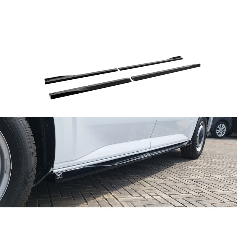 Motordrome, Sideskørte, Blank Sort, passer til Ford Transit Custom SWB (V710) (2023-) / Volkswagen Transporter T7 SWB (2024-)