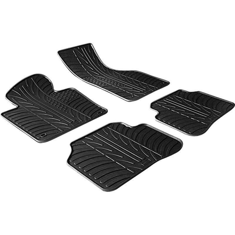 Gledring, Gummimåtter, passer til Volkswagen Passat 3C 2005-2010 (T profile 4-dele + klips)