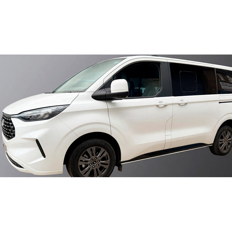RGM, Karosseriliste covers, Gloss Black, passer til Volkswagen Transporter T7 (2024-) & Ford Transit/Tourneo Custom (2023-) Kort akselafstand uden skærmforstørrere