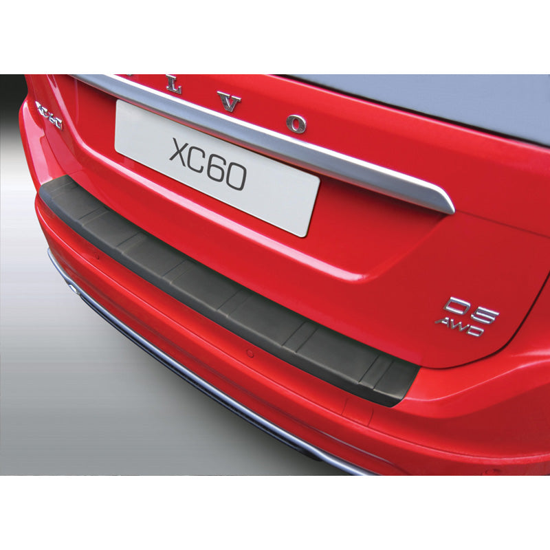 RGM, Rear bumper protector, ABS plastic, fits Volvo XC60 6/2013-6/2017 Black 'Ribbed'