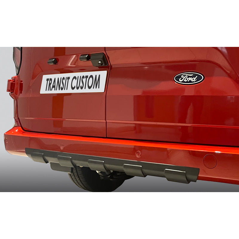 RGM, Rear bumper skirt 'Skid-Plate', passer til Ford Transit Custom / Tourneo Custom 2023- Black (ABS)