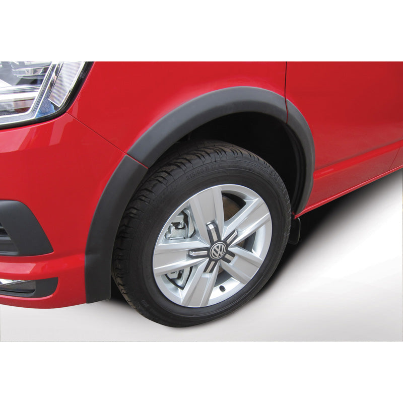 RGM, Satz Kotflügelverbreiterungen passend für Volkswagen Transporter T6 2015- Kurzer Radstand - keine Schiebetüren - Schwarz, ABS