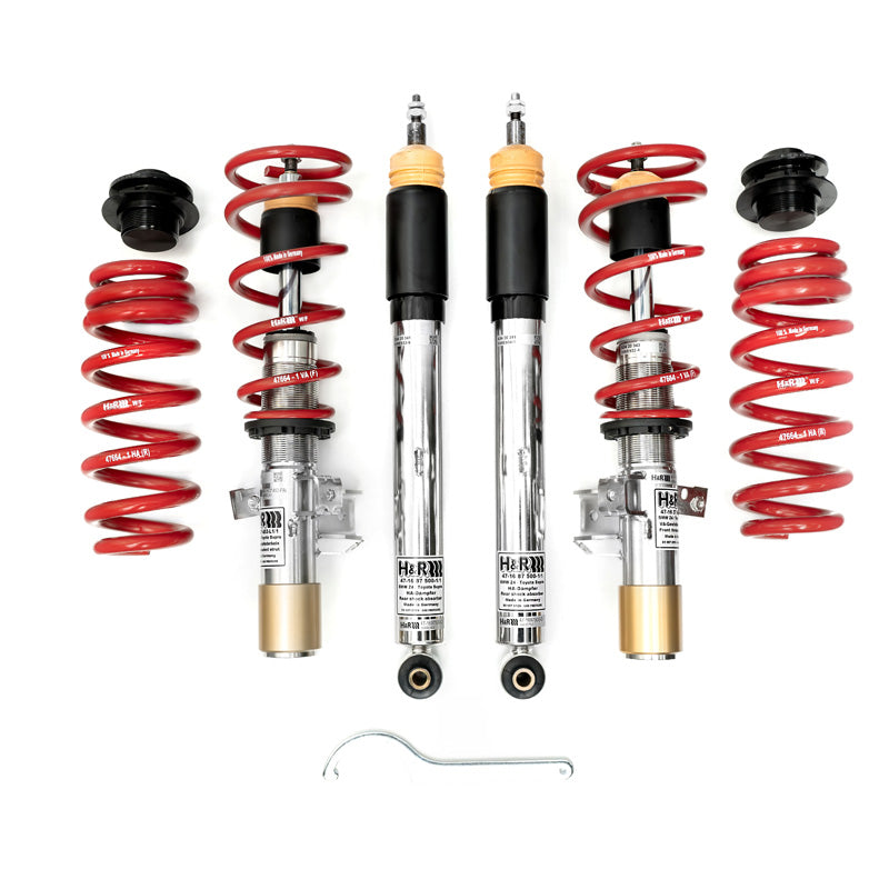 H&R, Twin-Tube Coil Over Kit Version 1, passer til Volkswagen Golf VIII 2020- FA-Load from 1001kg - Twist beam RA - Spring leg 55mm - excl. cancellation kit