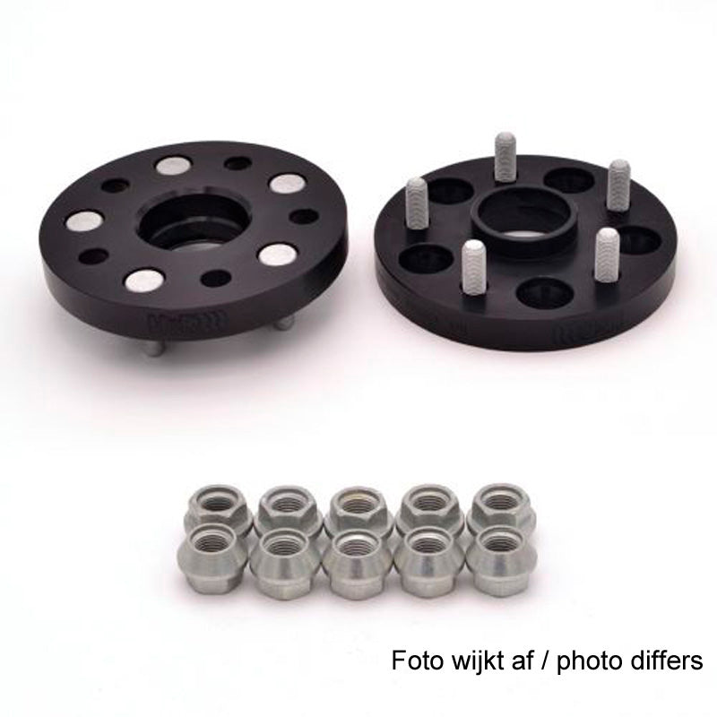 H&R, DRM-System Wheel spacer set 40mm Pr. Aksel - Hulafstand 5x120 - Hub 64,0mm - Bolt str. M14x1.5, passer til Honda - Black