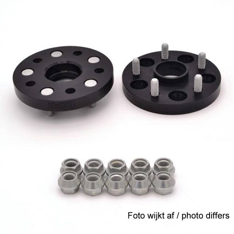 H&R, DRM-System Wheel spacer set 50mm Pr. Aksel - Hulafstand 5x114,3 - Hub 67,1mm - Bolt str. M12x1,5, passer til Citroën/Hyundai/Jeep/Kia/Mazda/Mitsubishi/Peugeot - Black