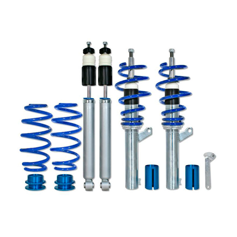 Bonrath, Gewindefahrwerke passend für Volkswagen Golf VI 2.0TDi 4-Motion 2009-2012, Stahl, Aluminium, Blau