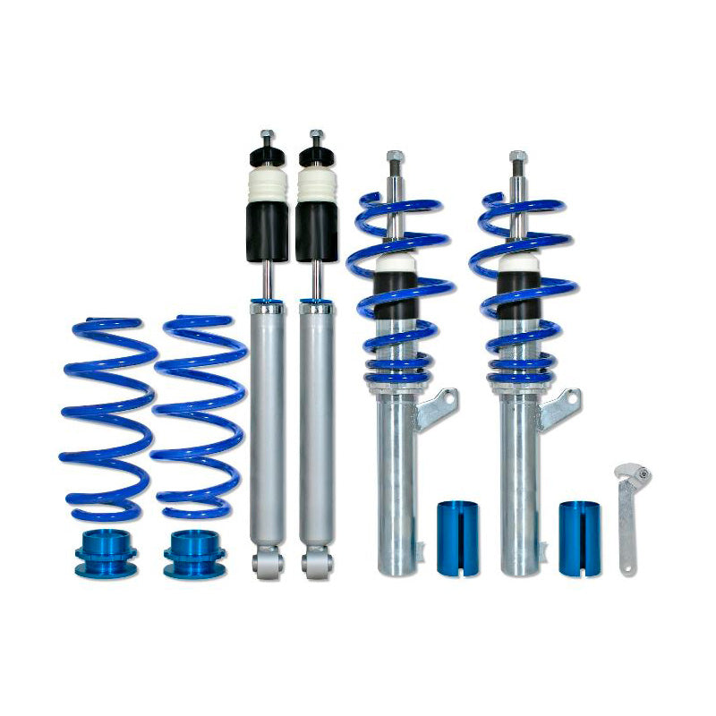 Bonrath, Gewindefahrwerke passend für Volkswagen Jetta V 1.9TDi DSG/2.0TDi/3.2 2005-2010, Stahl, Aluminium, Blau
