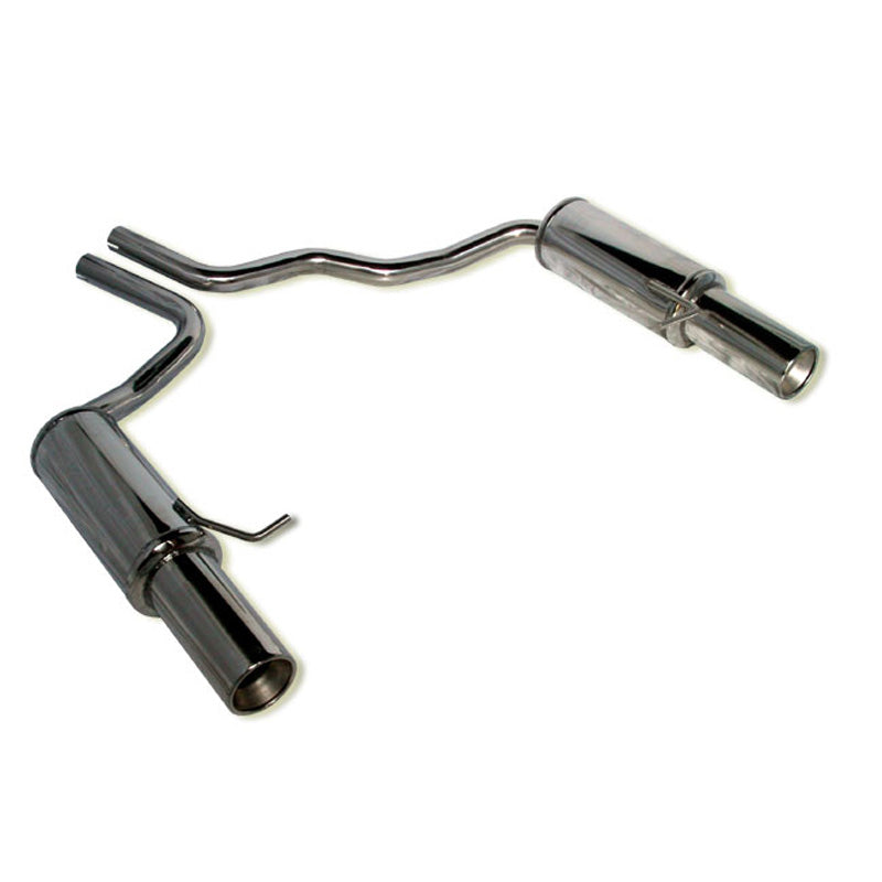 InoXcar, Dobbelt sportsudstødning, passer til Audi A4 8E 2.5 TDi 2001- Left/Right 102mm