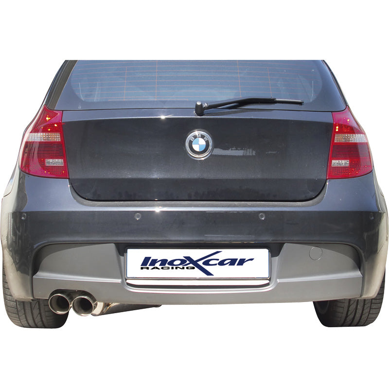 InoXcar, Sportsudstødning, passer til BMW 1-Series E87 116i/118i 2004- 2x80mm Racing