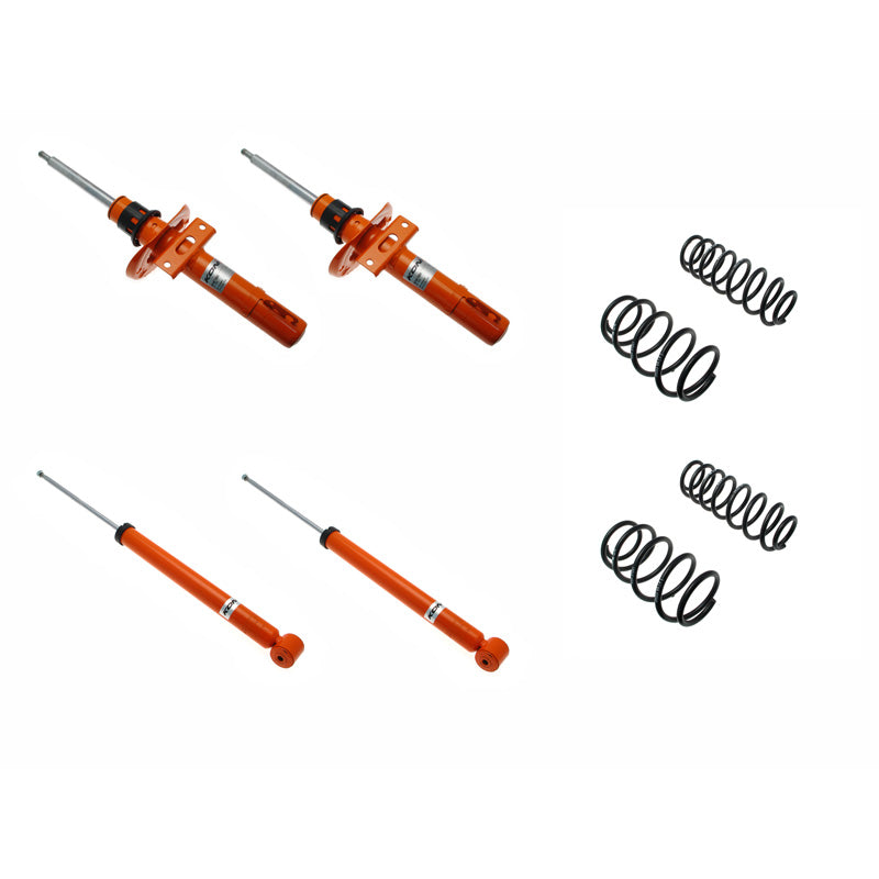KONI, STR.T Kit passend für Seat Ibiza (6L) / Volkswagen Polo IV 9N(3) 2001-2009 / Volkswagen Fox 2005-2011 - 35/35mm - VA-Last -830kg (1120-3331), Stahl, Orange