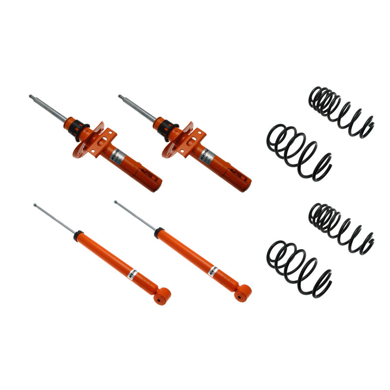 KONI, STR.T Kit passend für Audi A2 (8Z0) 1.4/1.6 2000-2005 - 25/25mm (1120-3881), Stahl, Orange